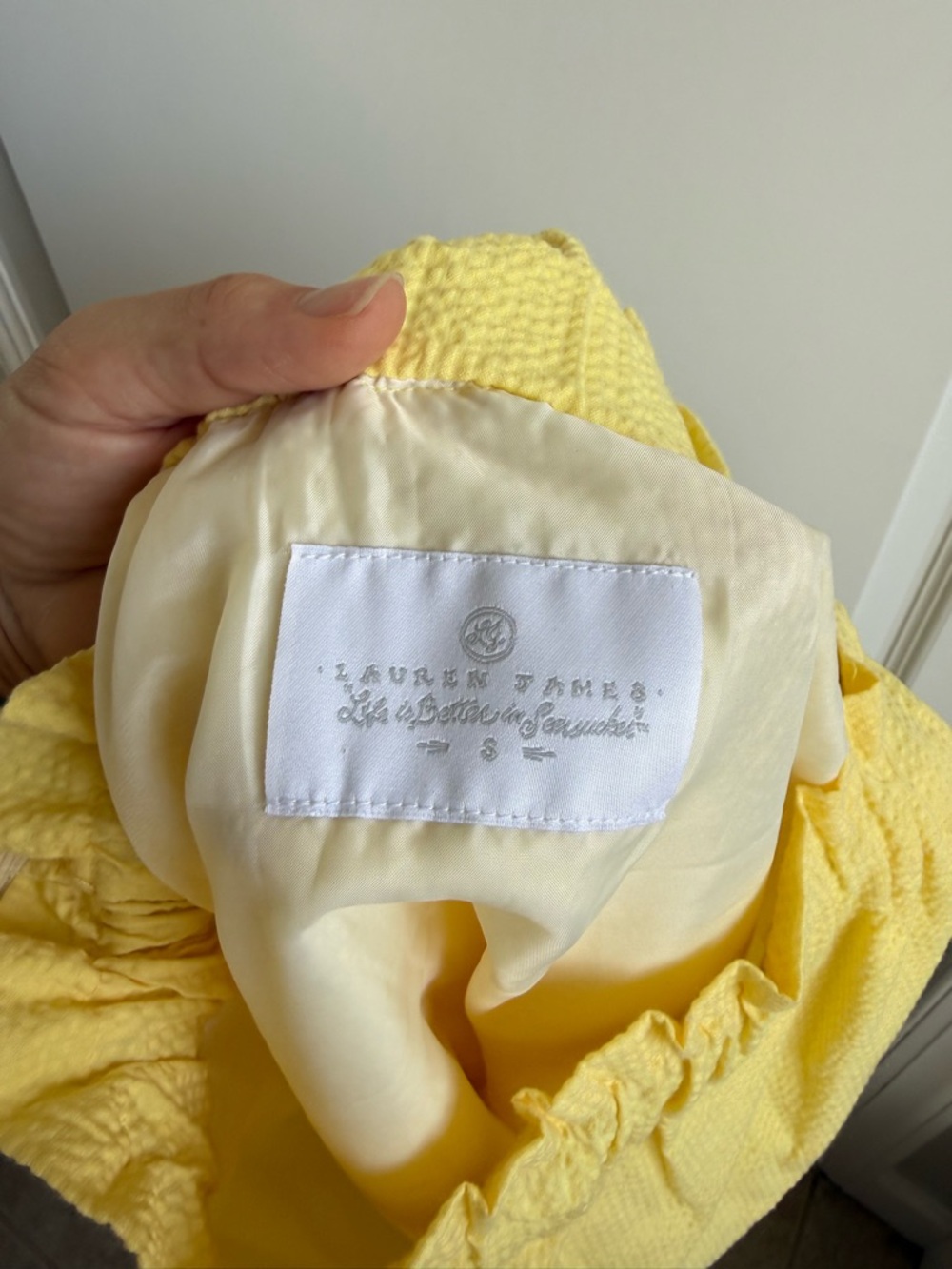 Lauren James Pale Yellow Ruffled Skirt